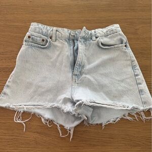Zara Light Blue Jean Shorts